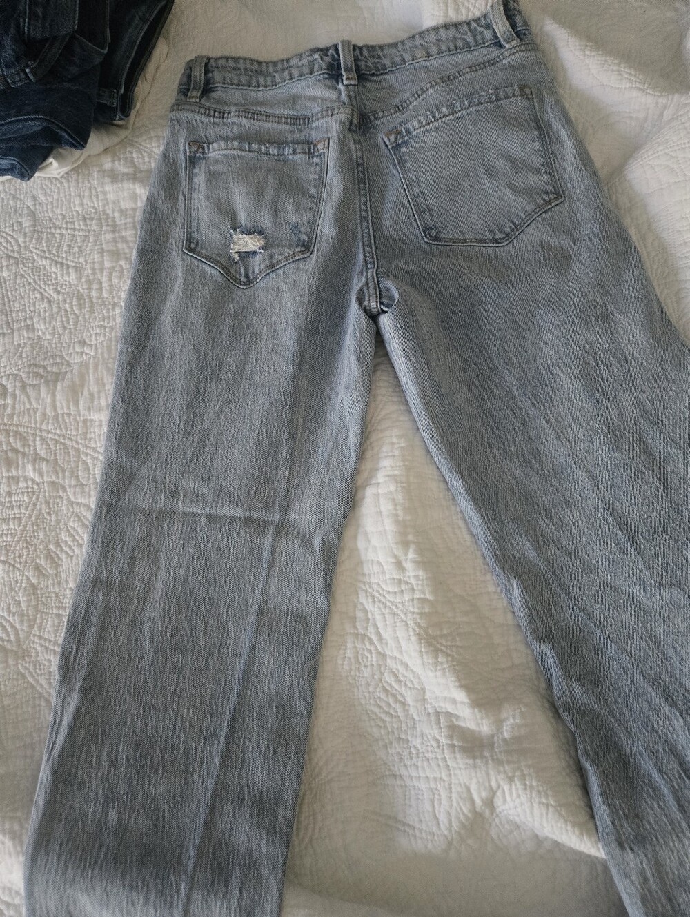 Light Wash Straight Leg Womens Jeans - Classic Blue - Picture 6 of 6